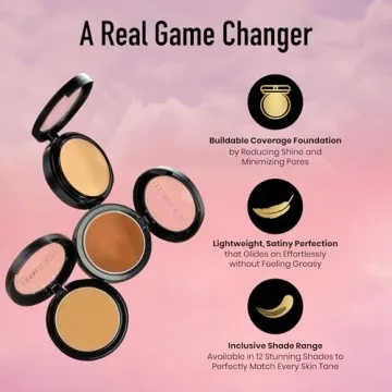 Frankie Rose Full Coverage Powder Foundation for All Skin Types