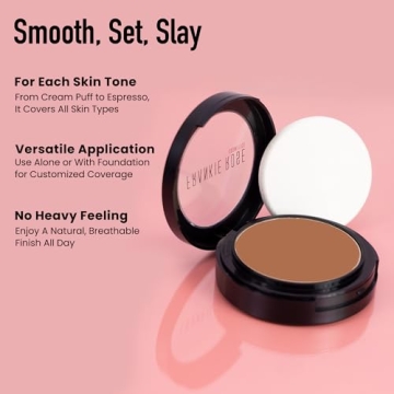 Frankie Rose Full Coverage Powder Foundation for All Skin Types