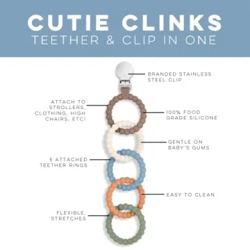 Ryan & Rose Cutie Clinks Attachable Chew Toy for Infants