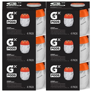 Gatorade Gx Hydration System with Squeeze Bottles and Pods, 4 Count (Pack of 6)