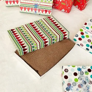 SUNCOLOR 12 Red Christmas Gift Boxes for Holiday Gifting