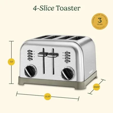 Cuisinart 4 Slice Toaster Oven - Stainless Steel Design