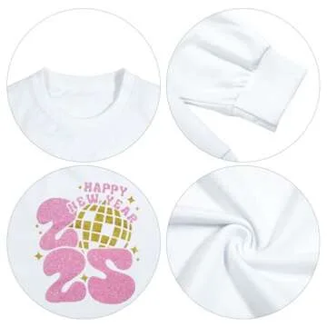 KIDDAD Happy New Year 2025 Sweatshirt for Women