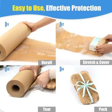 Honeycomb Packing Paper Roll Eco-Friendly Shipping Supplies