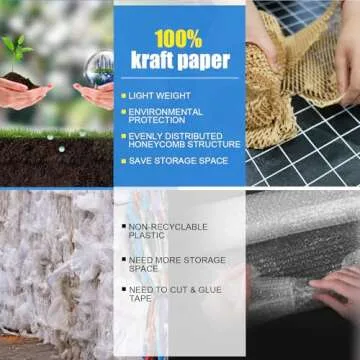 Honeycomb Packing Paper Roll Eco-Friendly Shipping Supplies