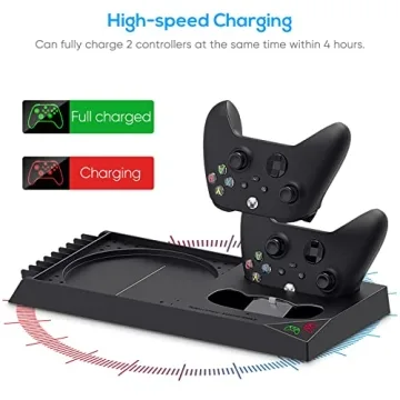 YUANHOT Xbox Series X Cooling Stand Charging Station with Fan