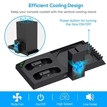 YUANHOT Xbox Series X Cooling Stand Charging Station with Fan