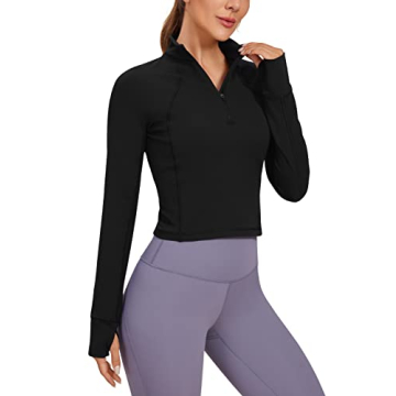 CRZ Yoga Butterluxe Quarter-Zip Pullover for Women Activewear