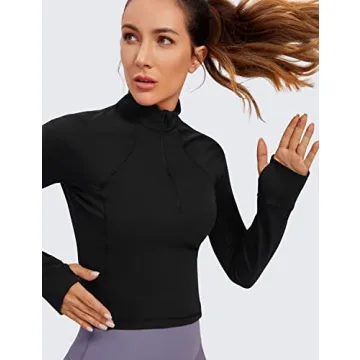 CRZ Yoga Butterluxe Quarter-Zip Pullover for Women Activewear