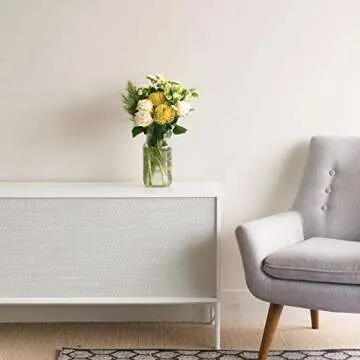 Tempaper Metallic Pearl Grey Peel and Stick Wallpaper