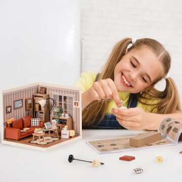 Rolife LED Building Blocks for Adults,1:24 Toy Building Sets,Model Building Kits for Kids Ages 8-12-...