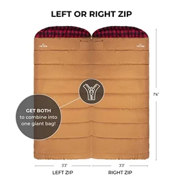 TETON Sports Deer Hunter -35 Degree Sleeping Bag for Comfort