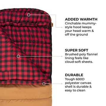 TETON Sports Deer Hunter -35 Degree Sleeping Bag for Comfort