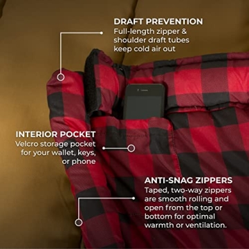 TETON Sports Deer Hunter -35 Degree Sleeping Bag for Comfort