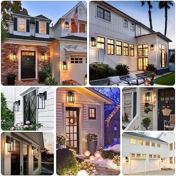 MAXvolador Outdoor Wall Sconce, Exterior Waterproof Wall Lantern Light Fixtures, Black Porch Lights ...