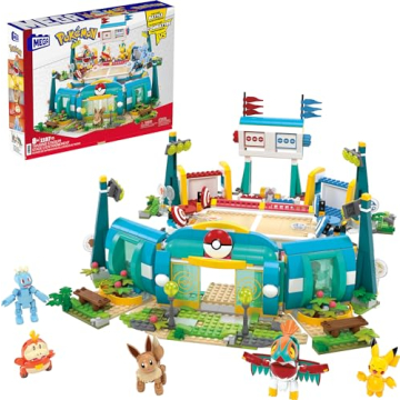 Mega Pokémon Building Toys Set Training Stadium - 1101 Pieces & 5 Characters