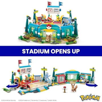 Mega Pokémon Building Set with 1101 Pieces and 5 Characters