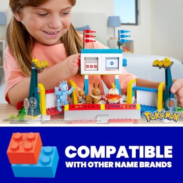 Mega Pokémon Building Set with 1101 Pieces and 5 Characters