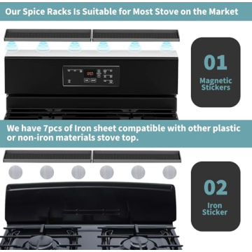 Magnetic Spice Rack Shelf Organizer 30 Inches