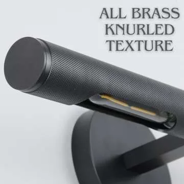 Knurldon Brass 30" Adjustable Picture Light for Art