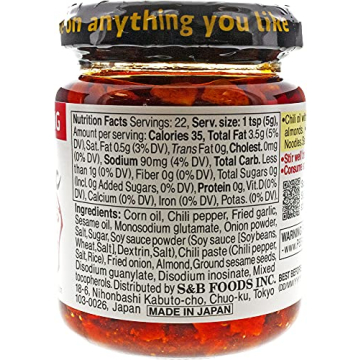 S&B Chili Oil with Crunchy Garlic - Flavor Enhancer