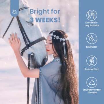 Beetles Gel Nail Polish Set, 6 Colors - Snow Mountain Collection Grey Nude Blue Glitter Green Gel Polish Kit Soak Off Nail Uv Lamp Winter Salon Art Gel Nail Manicure Kit Gifts for Women Christmas