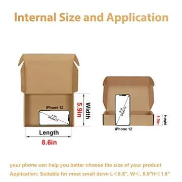 Trwcrt Shipping Boxes 9x6x2 - 20 Set Perfect for Packaging
