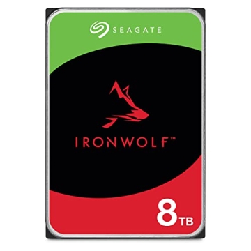 Seagate IronWolf 8TB NAS Internal Hard Drive HDD - High Performance RAID Ready