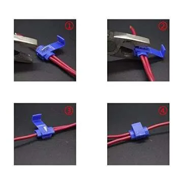 125PCS Solderless Quick Splice Snap Wire Connector,Insulated Crimp Connectors to Connect Electrical Wires 22-10 AWG