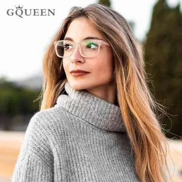GQUEEN Fashion Glasses Clear Lens Square Transparent