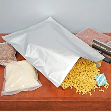 Durable Mylar Bags with Oxygen Absorbers for Food Storage
