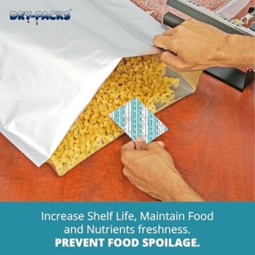 Durable Mylar Bags with Oxygen Absorbers for Food Storage
