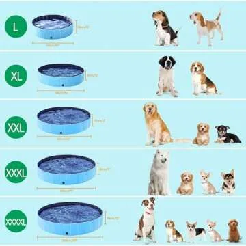 Yaheetech Dog Pool Portable and Foldable for Pet Fun