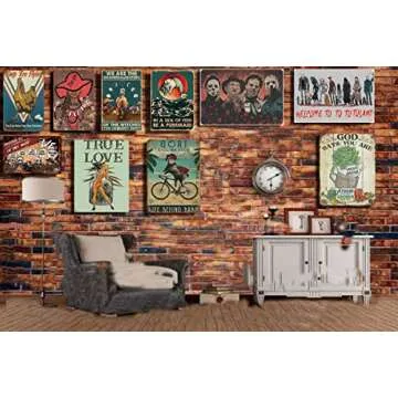 Metal Tin Sign Horror Movie Characters You Wash Your Hands Bro Home Decor,New Year Easter Wall Decoration Bar Pub Bathroom Toilet Wall Decor Vintage Plaque Tin Sign 5.5x8inch