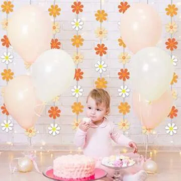 Daisy Groovy Boho Party Banners - Colorful Decorations Kit