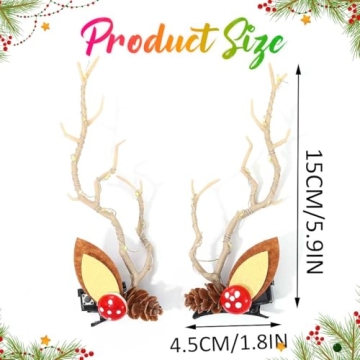 Cute Bartosi LED Christmas Hair Clips for Kids & Adults