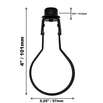 Creative Hobbies® Lamp Shade Light Bulb Clip Adapter | Versatile Clip-On Design