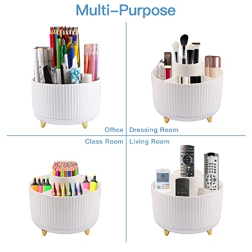 Stylish WNING Pen Holder for Desk - 360° Rotating Organizer