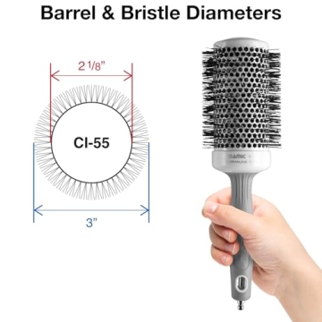 Olivia Garden Ceramic Thermal Brush for Effortless Styling