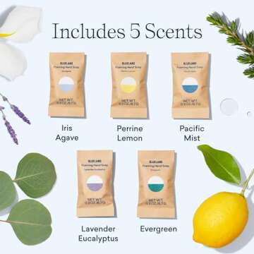 BLUELAND Foaming Hand Soap Refill Tablets, 10-Pack, Fragrance-Free, Eco Friendly Cleaning Products, 10 x 9 Fl oz