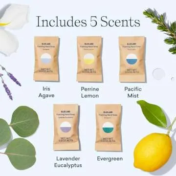 BLUELAND Foaming Hand Soap Refill Tablets, 10-Pack, Fragrance-Free, Eco Friendly Cleaning Products, 10 x 9 Fl oz