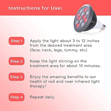 Hooga HG24 Red Light Therapy Device for Skin Healing