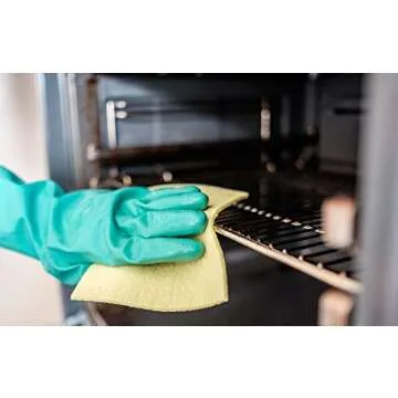 Tusko Nitrile Rubber Dishwashing Gloves - Latex Free, Durable