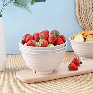 28pcs Eco-Friendly Wheat Straw Dinnerware Set for 4
