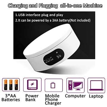 YVV Turner Cup Rotating Display Stand for Epoxy Glitter Tumbler, 360 Degree Automatic Mute Rotating ...