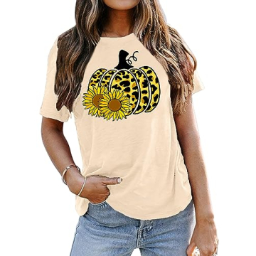 Halloween Pumpkin Graphic Tee for Women | cozy chic
