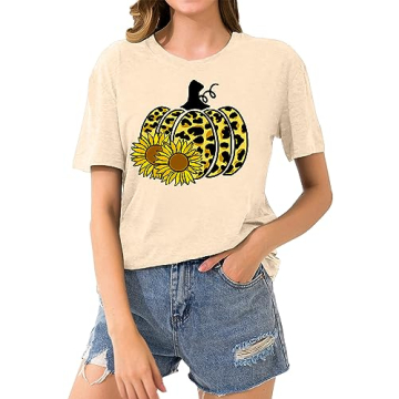 Halloween Pumpkin Graphic Tee for Women | cozy chic