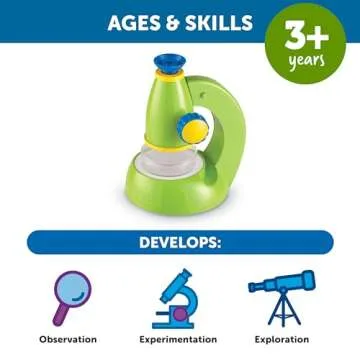 Learning Resources Primary Science Viewscope, Microscope for Kids, Beginner Microscope, Ages 3+