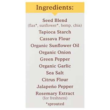 Simple Mills Sprouted Seed Crackers, Jalapeno - Gluten Free, Vegan, Healthy Snacks, Plant Based, 4.25 Ounce (Pack of 1)