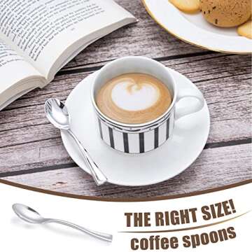 WDF 300 Pieces Plastic Silver Mini Spoons - 4 Inches Silver Plastic Tasting Spoons for Desserts, Heavy Duty Disposable Spoons Perfect for Coffee, Cake, Desserts, Appetizers for Wedding/Party